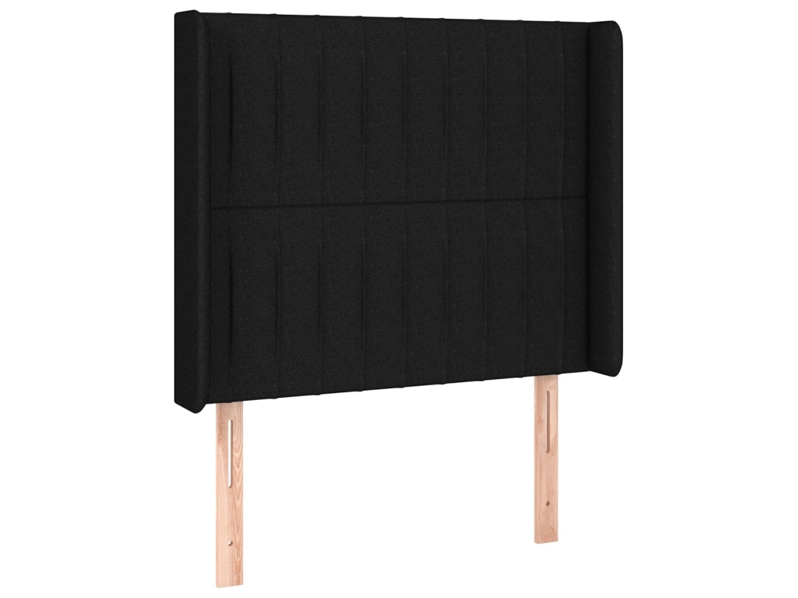 Headboard, Headboards Vidaxl Preto Tecido (103 X 16 X 118/128 Cm)