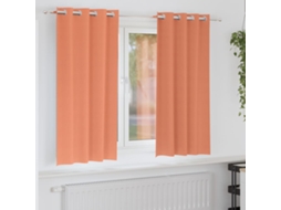 Vidaxl Cortinas Blackout Com Argolas 2 Pcs Terracota 175 X 140 Cm