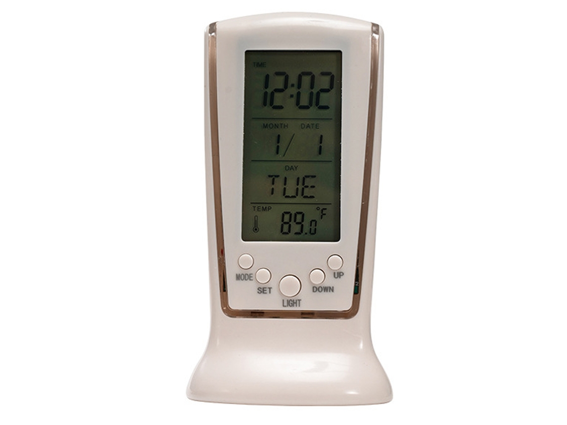Relógio Digital com Display Led Retroiluminado Termómetro e Calendário NEVEANCE