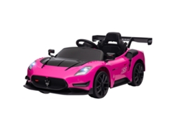 Carro Elétrico Infantil Maserati Gt2 Rosa (controle Remoto, Led, Buzina, Música)