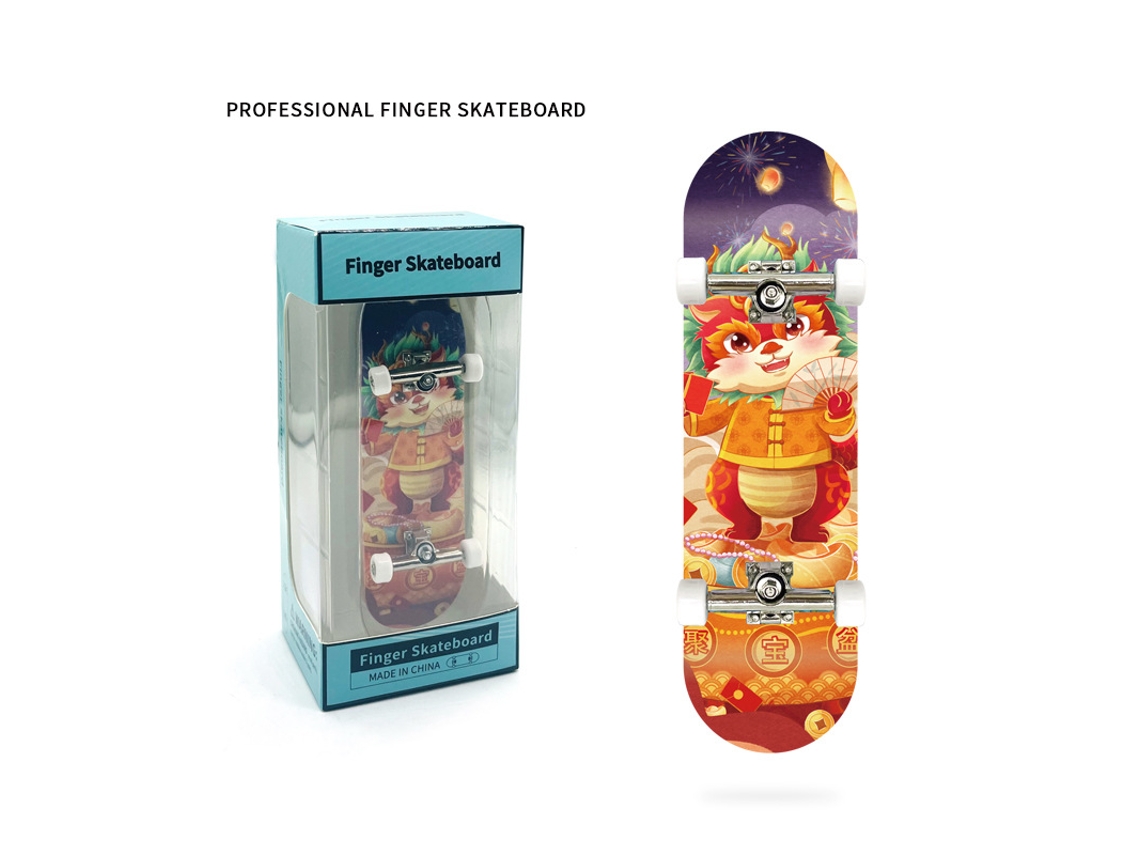 Fingerboard Profissional de Madeira Natural de Ácer Monopatim para Dedos Finger Skate Pequen 29x99mm YUYSAN szhy07