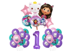 Decoração Para Festa De Aniversário De Gatos Da Casa de Bonecas Gabby, Talheres Descartáveis, Guardanapos, Toalhas De Mesa, Copos, Balões, Acessórios Para C