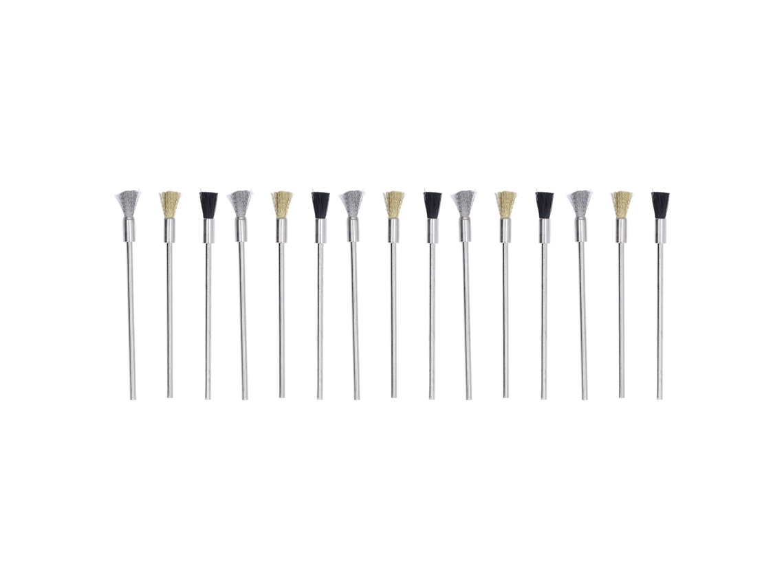 15 Peças/conjunto De Escovas De Aço Nylon Latão Para Polir E Remover Rebabas E Poeira 100mm