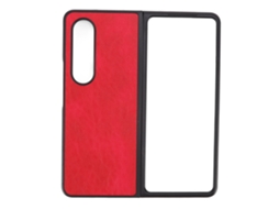 Capa de Couro EOOCOO para Samsung Galaxy Z F com proteção resistente a riscos