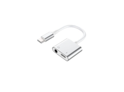 Adaptador 2 Em 1, Force Power, Lite, Usb, C Para Conector De 3,5 Mm, Pd 100 W, Áudio Sem Perdas Branco