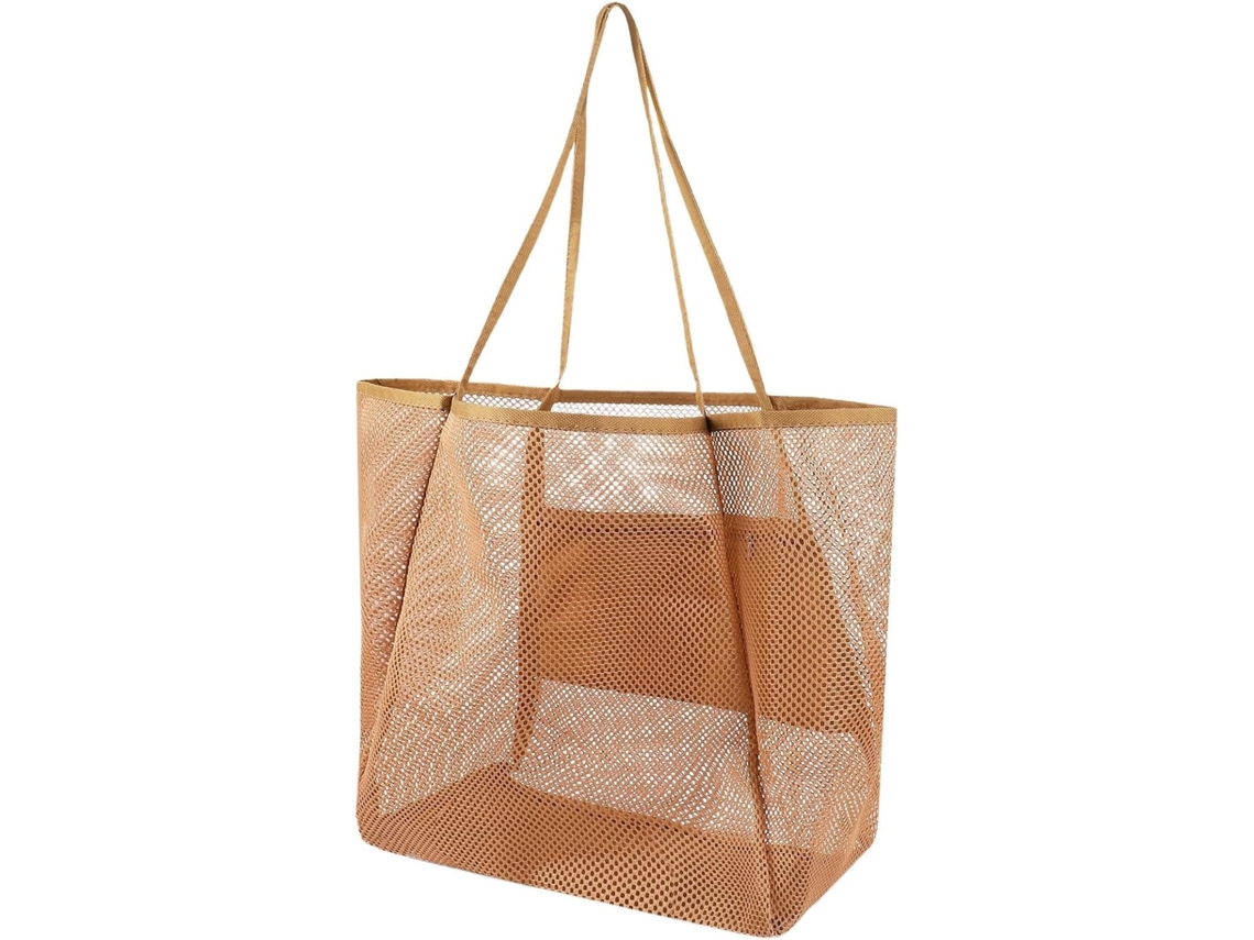 Bolsa De Praia E Lazer Em Malha, Bolsa Reutilizável Para Camping, Escola, Academia, Piqueniques