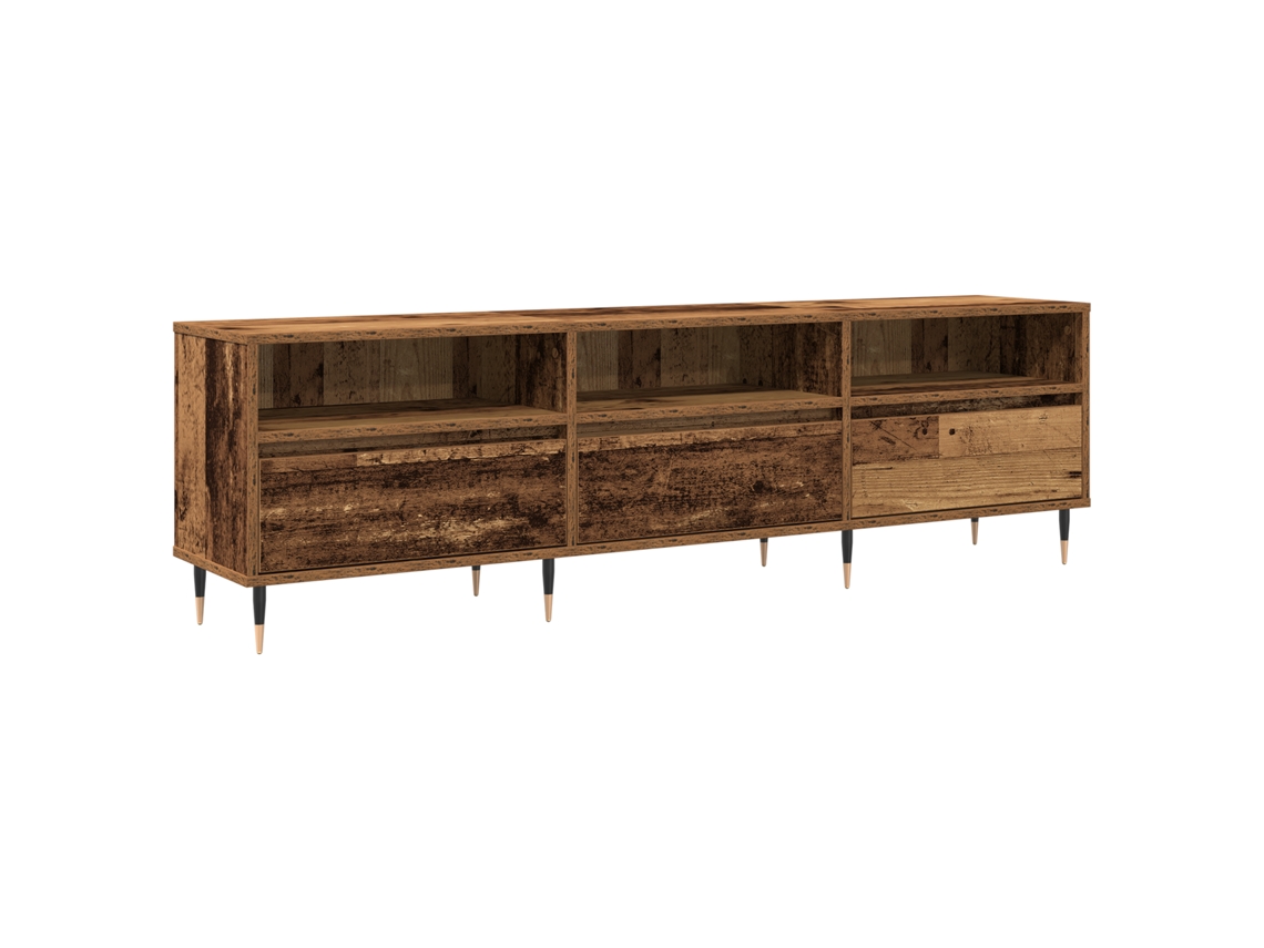 Conjunto 1 Gabinete Para Tv Vidaxl Castanho Derivados De Madeira (150 X 30 X 45 Cm)