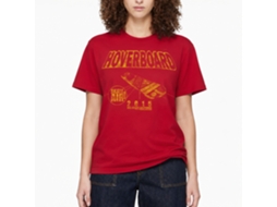 Rockinstone Back To The Future Movie New Board Solid Red Adult T-shirt Size:xxl