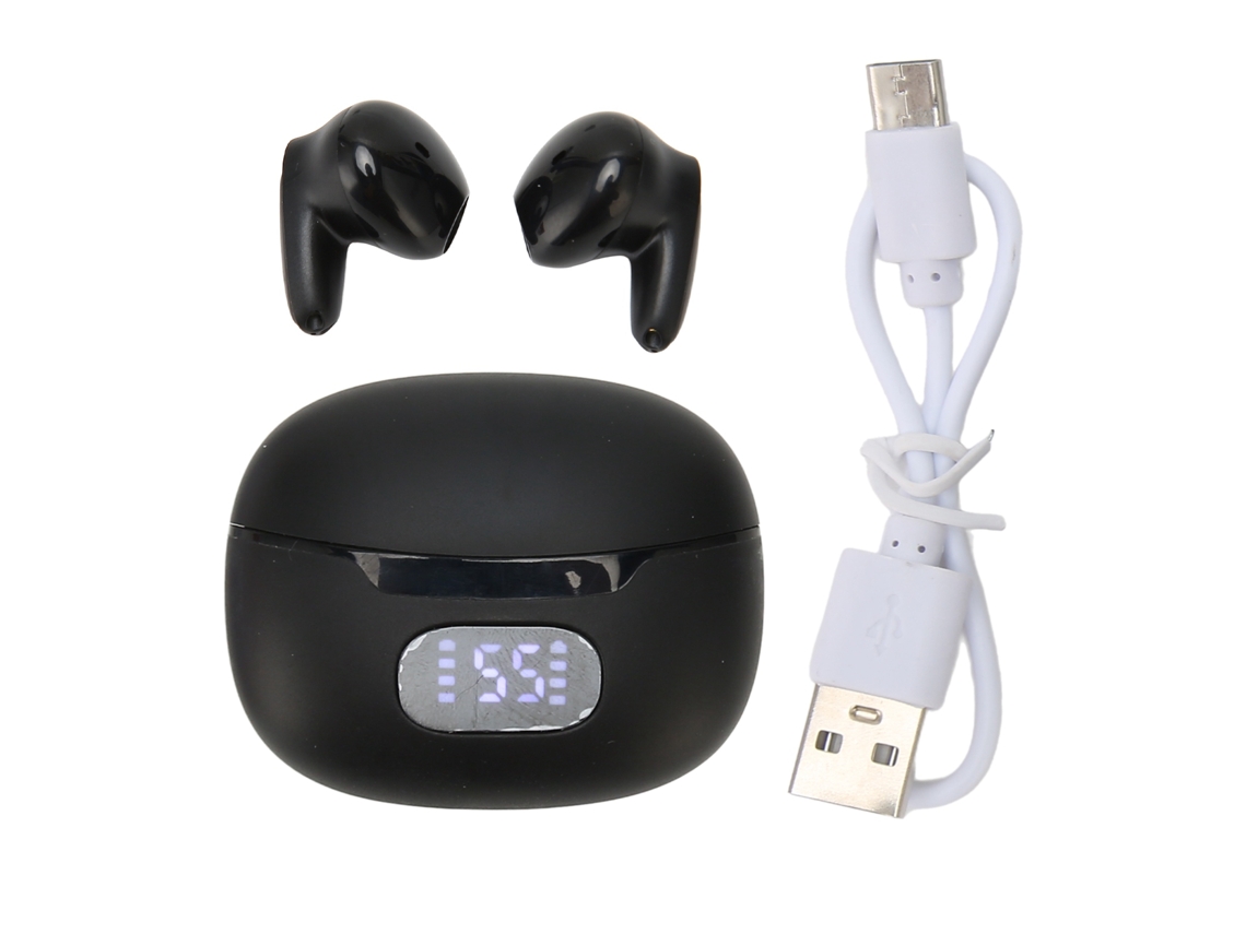 Fones intra auriculares Bluetooth 5.1 com display LED EOOCOO