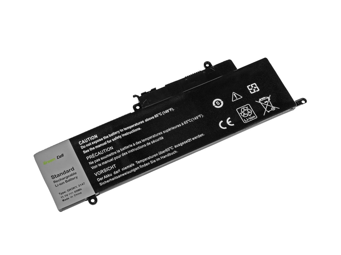 Bateria GREEN CELL para Dell Inspiron 11 3147 3148 3152 3153 13 7347 7348 7352 / 11,1V 3500Mah