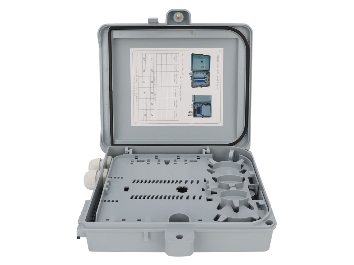 Caixa Terminal Óptica 12 Núcleos Ftth Ip65