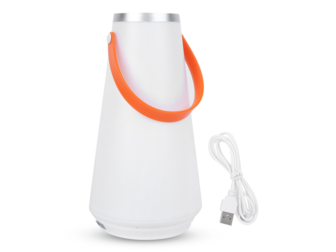 Luminária De Mesa Portátil Sem Fio, Recarregável Via Usb, Com Luz Noturna Sensível Ao Toque, Ideal Para Camping E Outras Atividades Ao Ar Livre