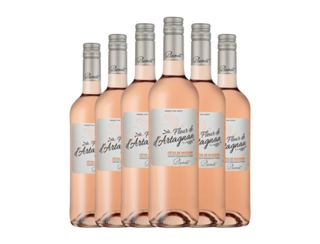 Vinho rosé PLAIMONT Fleur de d'Artagnan Rosé Vin de Pays Côtes de Gascogne (0.75 L - 6 Unidades)