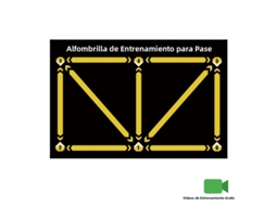 Tapete de Treino de Futebol MDUG (amarelo, 60x90cm) dobrável, antiderrapante para crianças