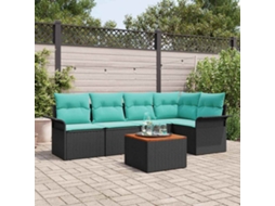 Vidaxl Conjunto De Sofá De Jardim 6 Unid. 5-número De Lugares