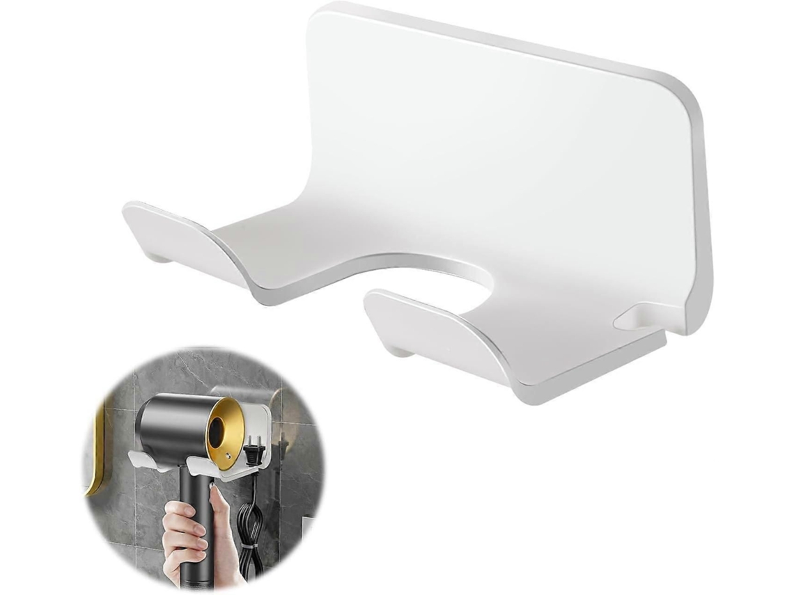 Suporte para Secador de Cabelo , Parede Cabelo, Par a Banheiro, Sec GOKOCO (branco)