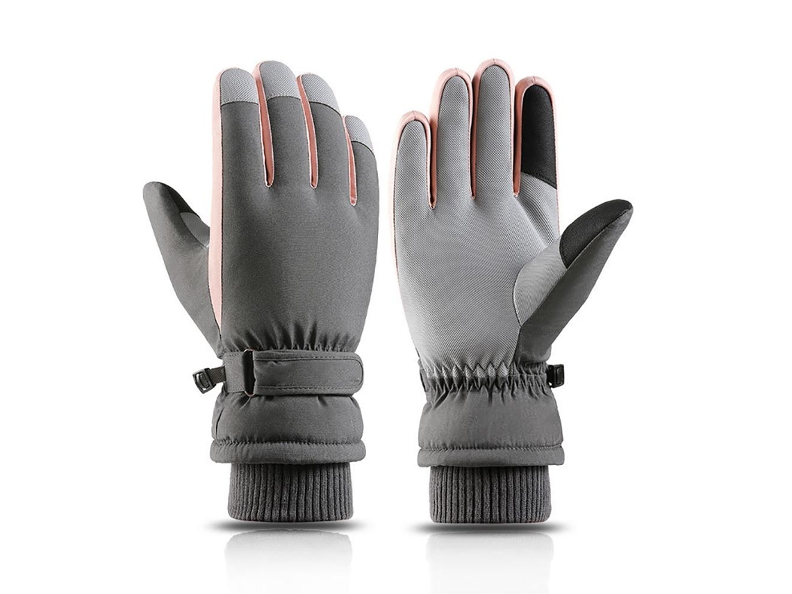 Luvas de Inverno Térmicas, Impermeáveis, Antideslizantes, com Tela Táctil para Esqui, Corrida, Ciclismo e Senderismo com MARCA
