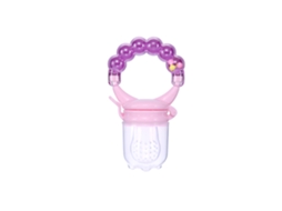 Mali alimentador de Frutas Legumes para Bebê Silicone Saudável com Tampa Brinquedo Mordedor Roxo
