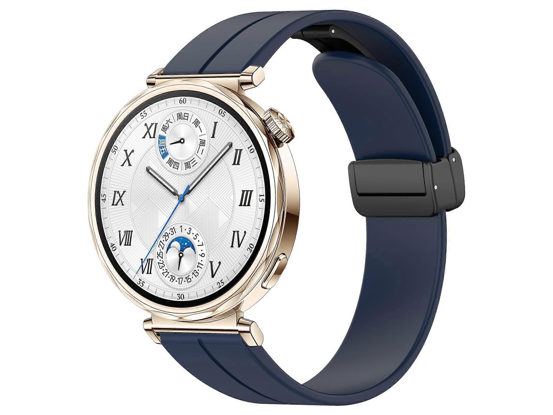 Pulseira De Silicone Dobrável Com Fecho Magnético