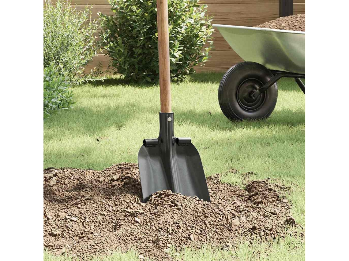 Vidaxl Cabeça De Pá Prateado 33 X 21 Cm Aço Revestido A Pó