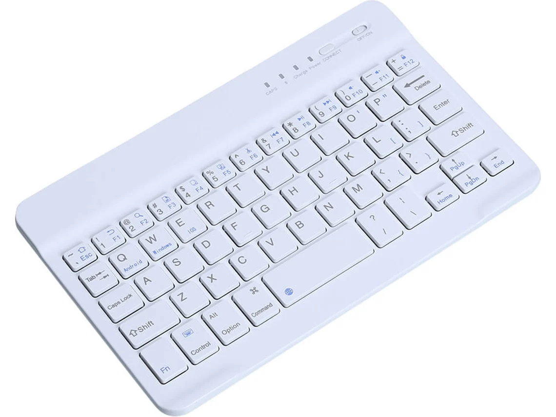 Teclado para Tablet Wireless Bluetooth 3.0 para Tablet 7″ 8″ Branco 