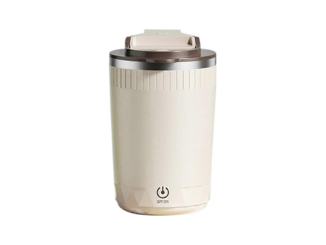 Caneca Automexida Automática, Copo para Misturar Café e Leite, Liquidificador Elétrico, 400ml Marrom Claro TAISHENGDA