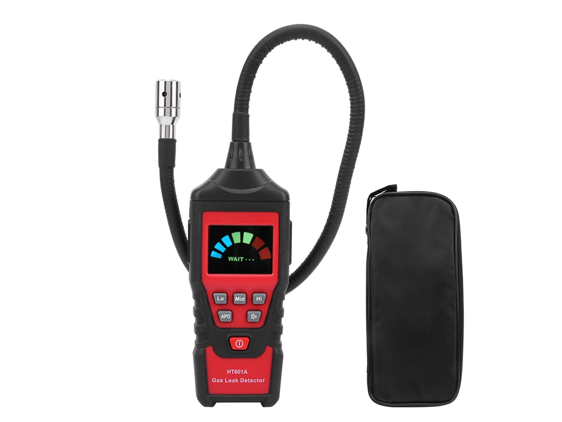 Yuru detector de Gás Combustível Portátil Ht601a com Sonda Flexível 40cm para Detecção de Vazamento de Gás Natural