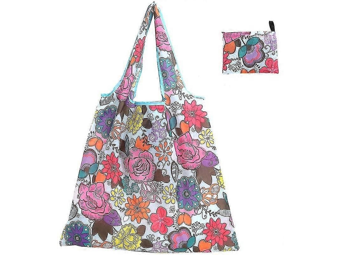 Sacola Reutilizável, Sacola de Compras Resistente, Sacola Dobrável Grande e Ecológica Kj30 GOKOCO