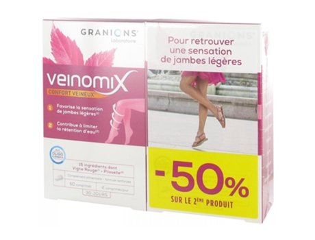 Veinomix Lote de 2 X 60 Comprimidos GRANIONS