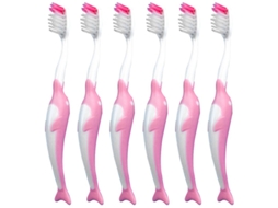 6Pcs Escova de Dentes Infantil ALLINLESS