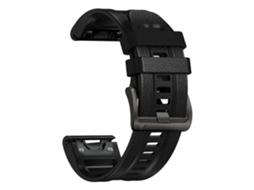 Pulseira Em Pele De Silicone Para Garmin Fenix ​​​​8ª Geração 51mm/7/6/5/93526mm) Preto Hexinyigjly