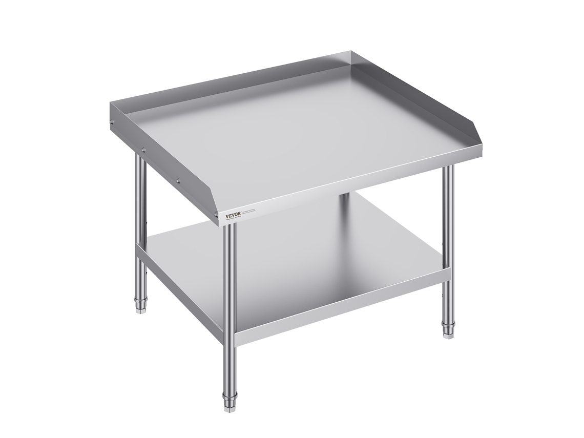 Mesa de Trabalho de Aço Inoxidável VEVOR 30Inchx36Inch Restaurante Comercial de Mesa de Preparação de Alimentos