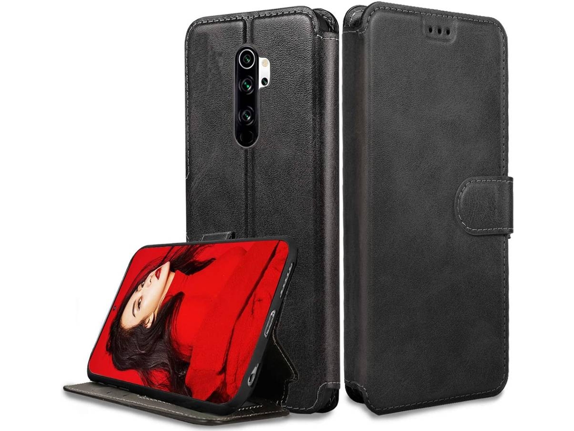 Capa Xiaomi Redmi Note 8 Pro HONGWE. Livro Preto