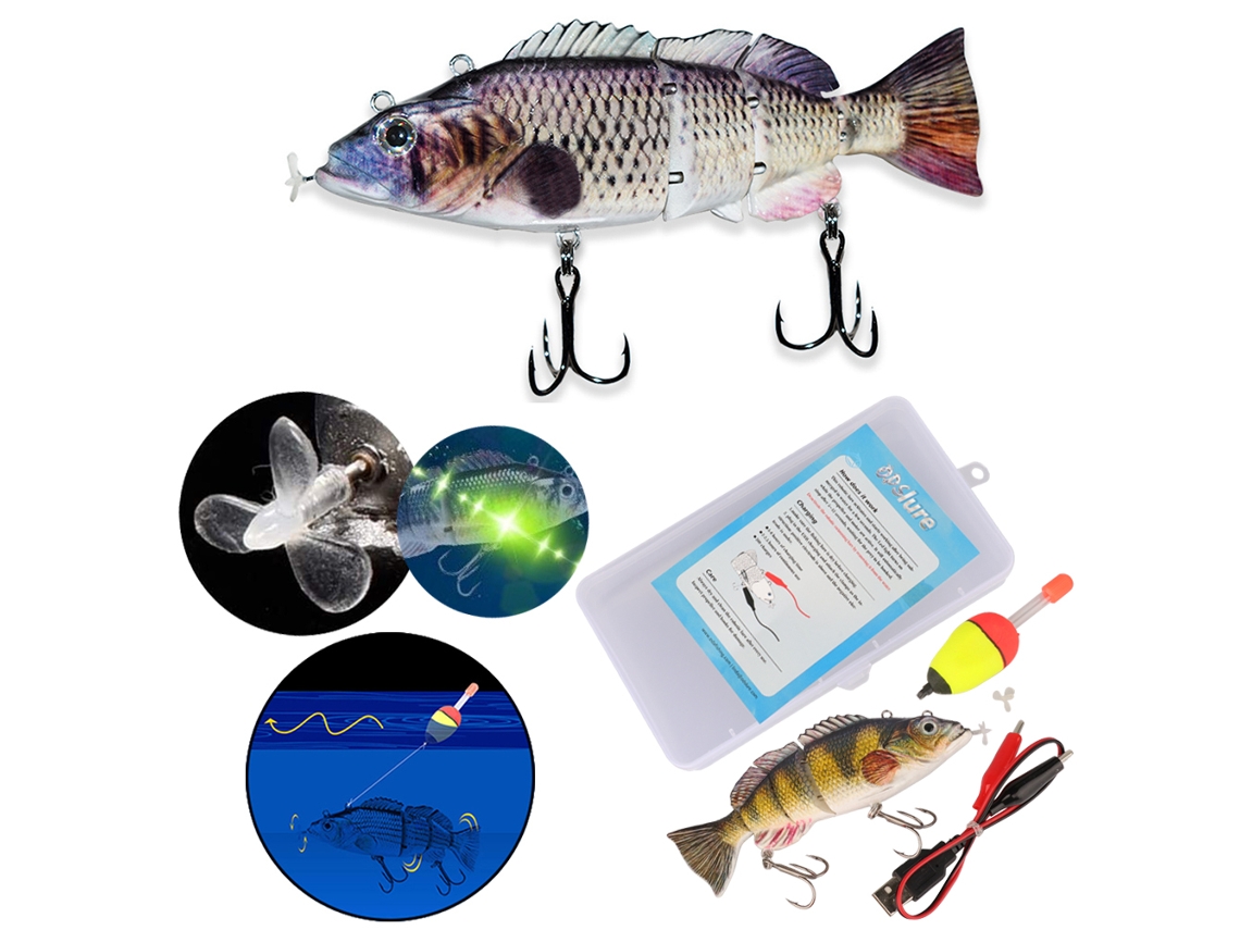 Isca Robótica de Pesca com Carregamento Usb