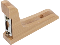 Suportes Triangulares De Bambu Para Prateleiras Com Fixação Oculta Na Parede.