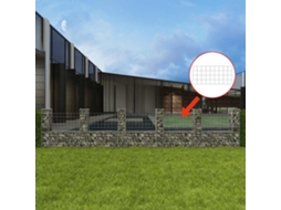 Vidaxl Cesto Gabião Em Forma De U Aço Galvanizado 570x20x100 Cm