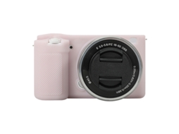 Capa Protetora De Silicone Macio Para Sony Zv-e10 Rosa Claro