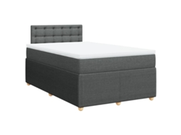 Box Spring Bed, Box Spring Beds Vidaxl Cinzeto Tecido (120 X 190 Cm)