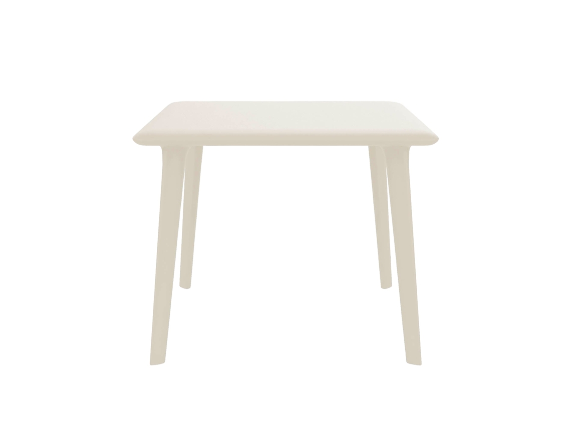 Mesa Quadrada 90x90 Dessa Resol Plástico Marfim