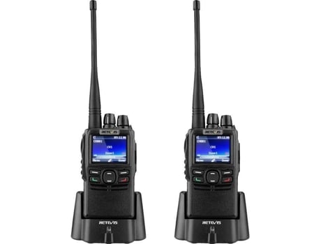 Rb22 Talkies Walkies Digitais, 4000ch Rádio Bidirecional Digital/analógica, Rádio Portátil Dmr Ip66, Tdma, Sms, Fm Retevis