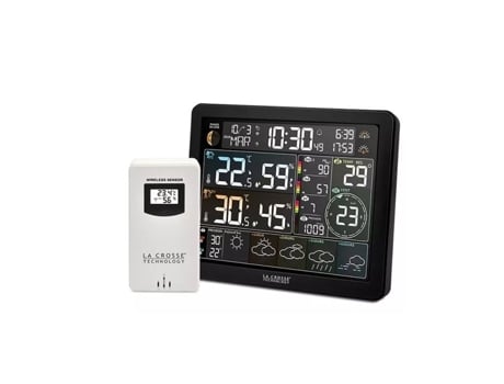 Estação Meteorológica La Crosse Technology Sw405 Bla Wifi Previsões 4 Dias Preto