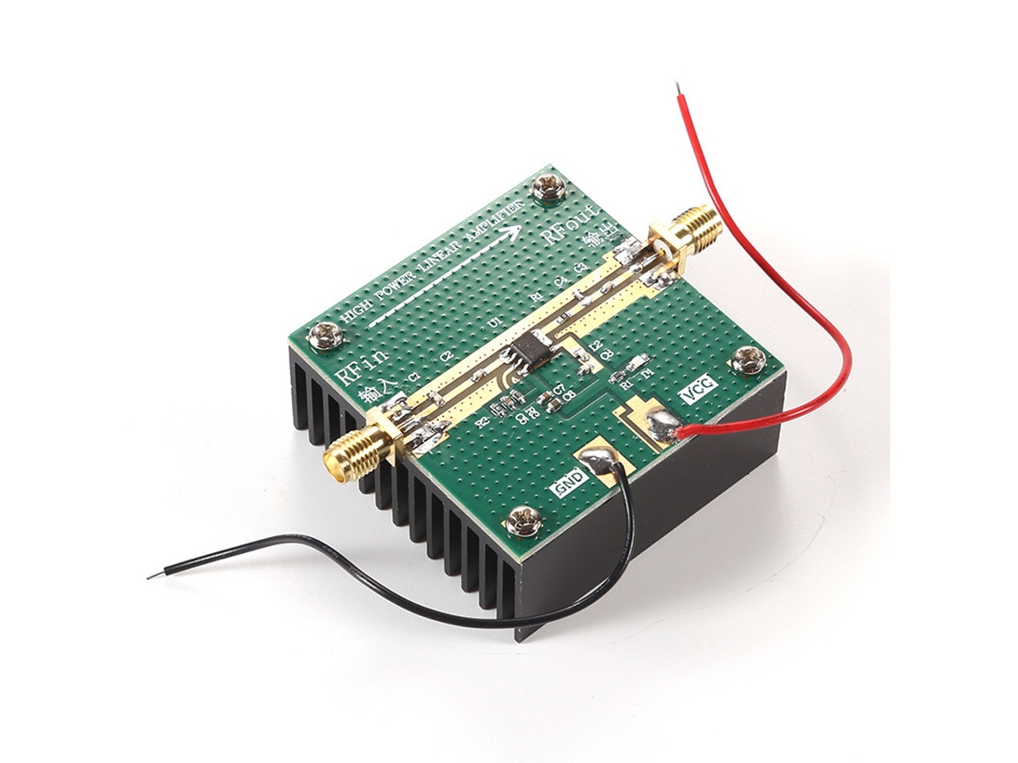 Amplificador de potência RF RF2126 400m 2700mhz com dissipador de calor, 1W para Wi-Fi, Bluetooth e rádio amador