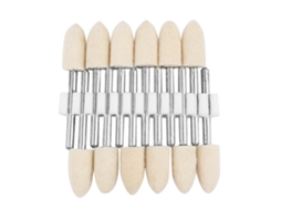 12 Peças Cabeça De Polimento De Lã Com Cone, Roda De Esmalte, Cabo 3mm (8mm) Para Polimento E Esmaltagem