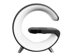 Luz Ambiente EOOCOO caixa de som Bluetooth com carregamento sem fio de 15w