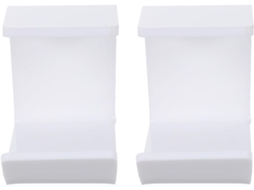 Suporte Para Fone De Ouvido Luxshiny Em Acrílico Branco 2 Peças Mesa Gamer, Com Instalação Sem Danos