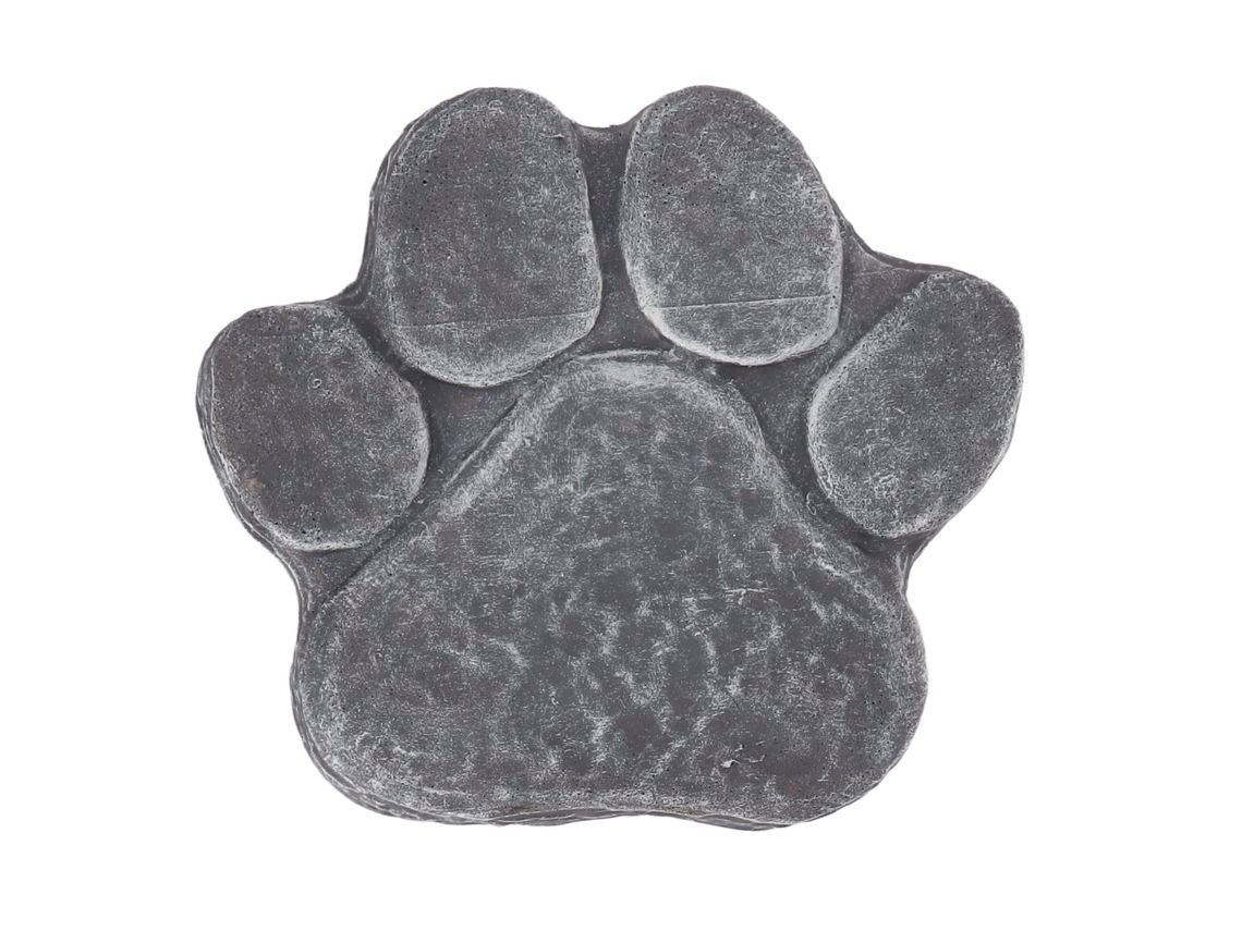 Pedra Memorial com Pegadas de Cachorro para Jardim e Túmulo S/MARCA