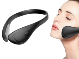Massageador Facial Elétrico em Formato de V, Aparelho Beleza para Lifting Facial, Preto GOKOCO