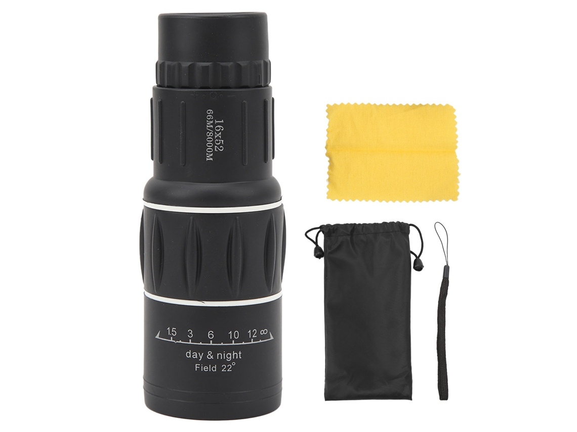 Monocular 16x52 Hd Ultra Leve Portátil Preto