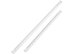 Régua Transparente Doitool, 2 Peças, Régua Métrica Para Desenho, Ferramenta De Medição Para Estudantes, Material De