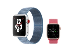 Kit 2X Bracelete Nylonsense PHONECARE para Apple Watch Series 10 46Mm Azul / Rosa